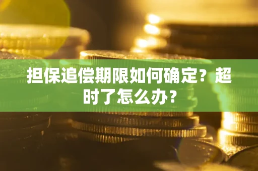 济南担保追偿期限如何确定？超时了怎么办？
