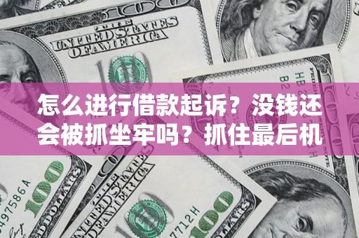 济南怎么进行借款起诉？没钱还会被抓坐牢吗？抓住最后机会！