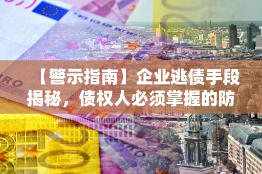 济南【警示指南】企业逃债手段揭秘，债权人必须掌握的防坑宝典
