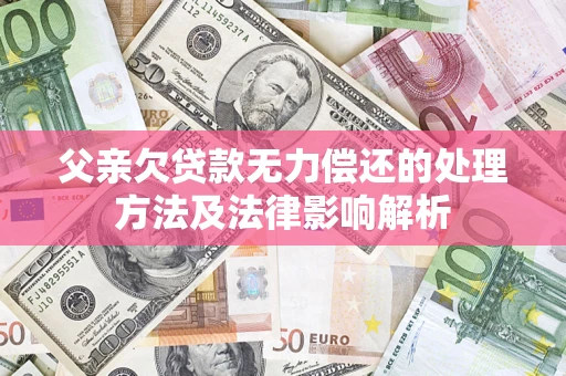 济南父亲欠贷款无力偿还的处理方法及法律影响解析